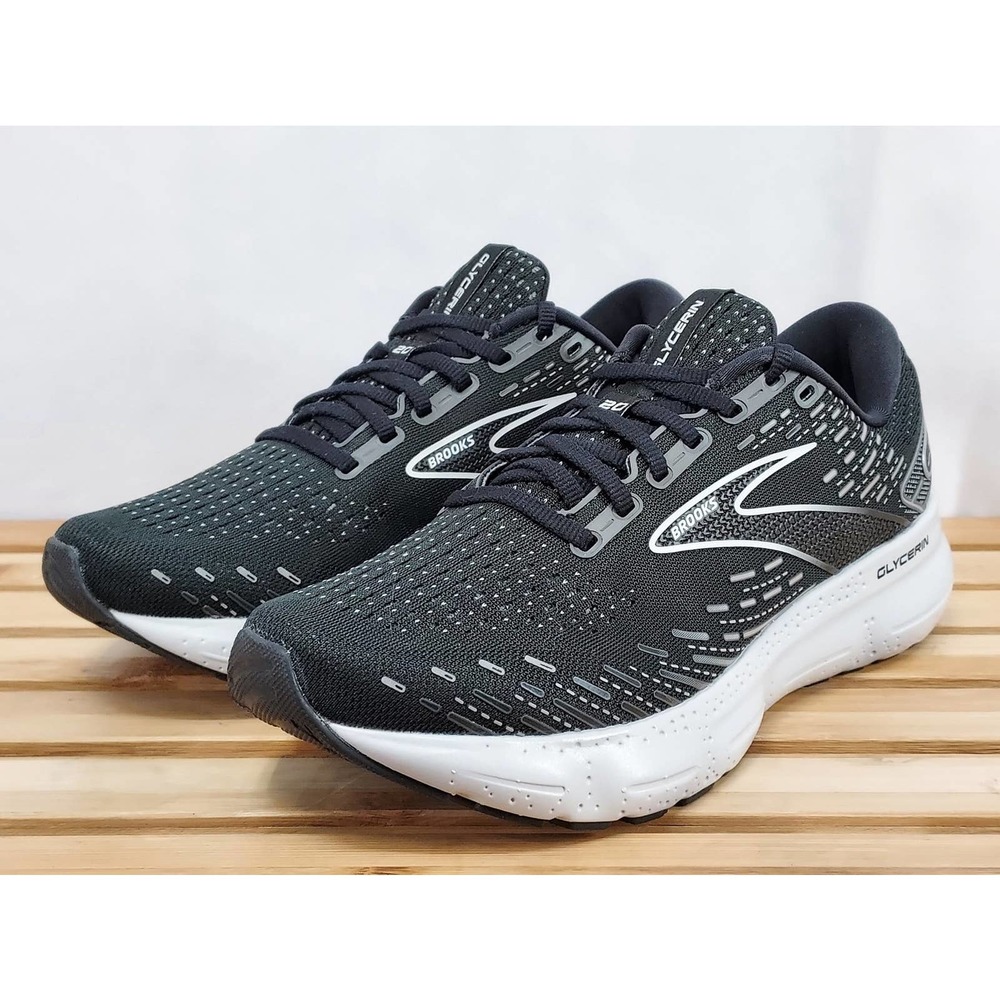 Brooks Mens Glycerine 20 | Grey + Black | Athletic Shoes Size 9